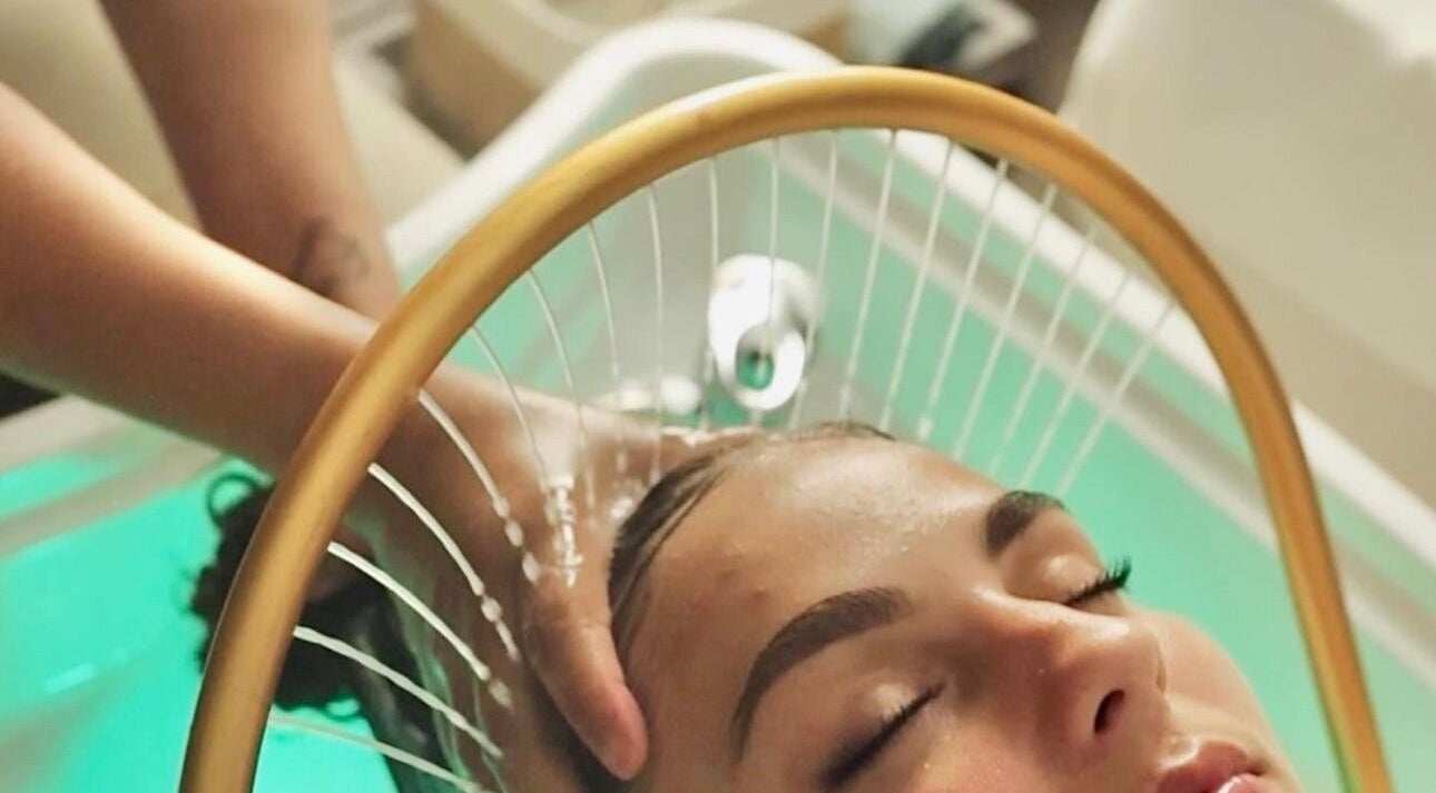 Relaxing head massage at Bellissimo Beauty and Training Academy in Kettering, England, GB.