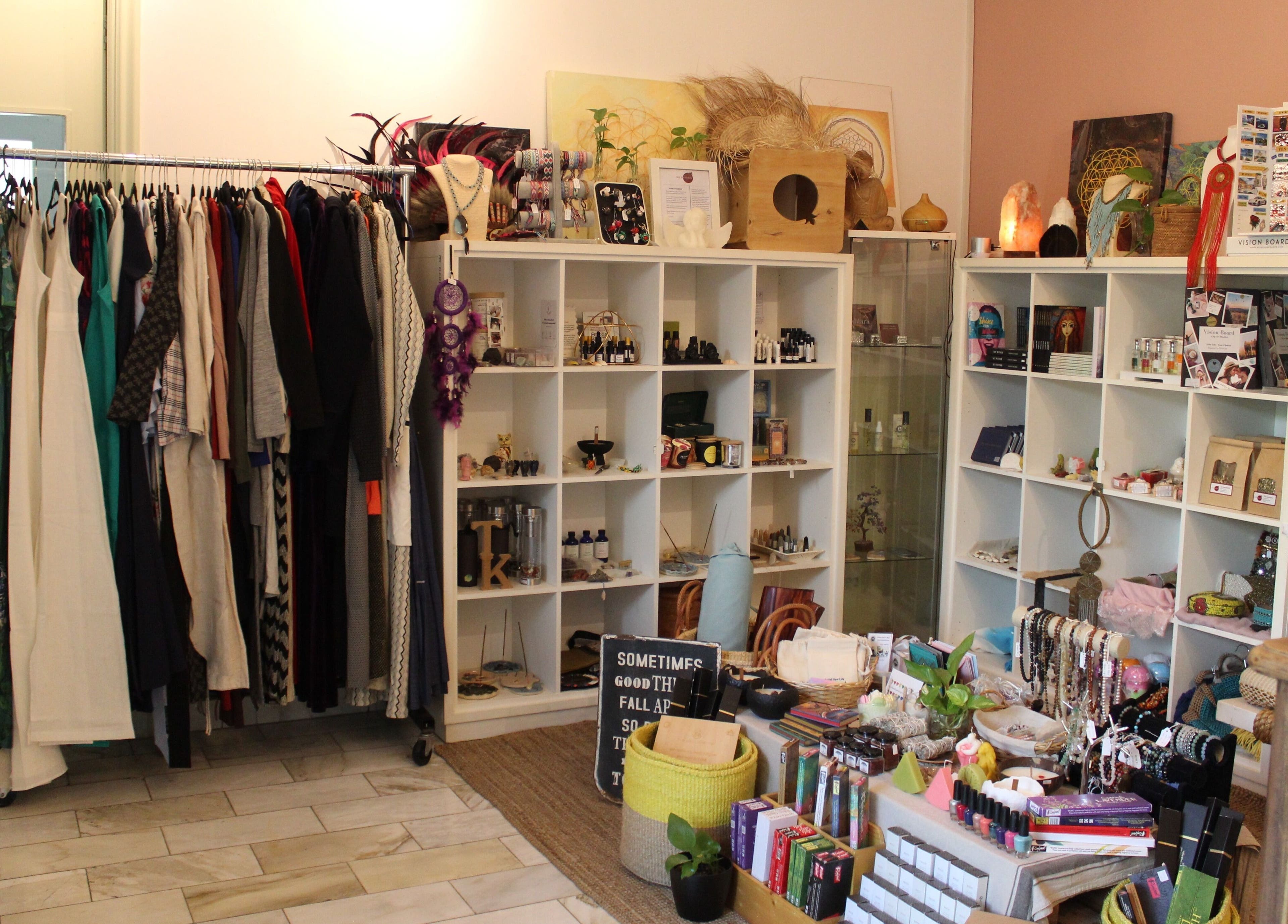 A vibrant display of fashion and wellness items at I Am More, Dubai, Dubai, AE.