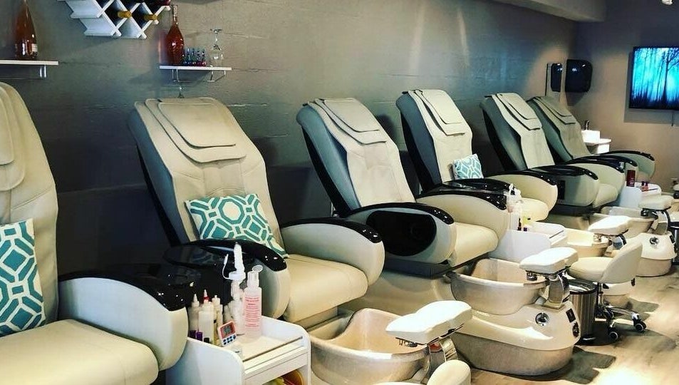 Luxurious pedicure chairs at Lace Nails - Lake Oswego in Lake Oswego, Oregon, US, perfect for relaxation.