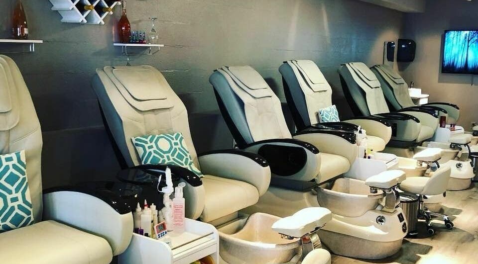 Luxurious pedicure chairs at Lace Nails - Lake Oswego in Lake Oswego, Oregon, US, perfect for relaxation.