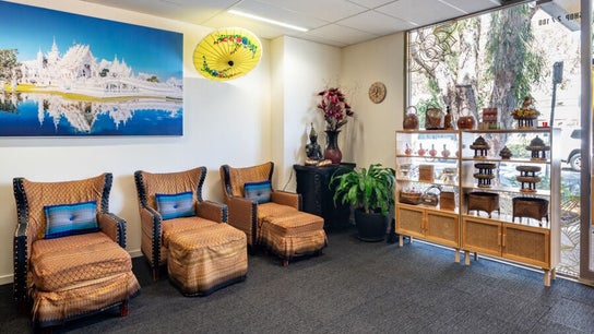 Relaxing Thai-themed lounge at Siam Spa Thai Massage and Remedial Massage - Bulimba, Bulimba, Queensland, AU.