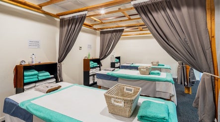 Tranquil massage room at Siam Spa Thai Massage and Remedial Massage - Bulimba. Bulimba, Queensland, AU.