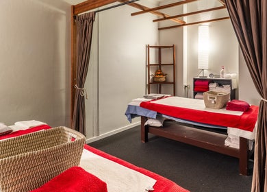 Tranquil massage room at Siam Spa - Therapeutic Massage & Wellness Morningside, Morningside, Queensland, AU.