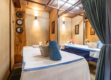 Tranquil massage room at Siam Spa 159 - Therapeutic Massage & Wellness, Morningside, Queensland, AU.