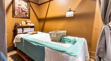 Massage therapy room at Siam Spa - Therapeutic Massage & Wellness Cannon Hill, Cannon Hill, Queensland, AU.