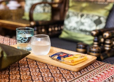 Relaxing setting at Siam Spa - Therapeutic Massage & Wellness Cannon Hill, Cannon Hill, Queensland, AU with refreshments.