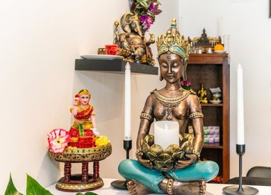 Peaceful decor at Siam Spa - Therapeutic Massage & Wellness Morningside in Queensland, AU.