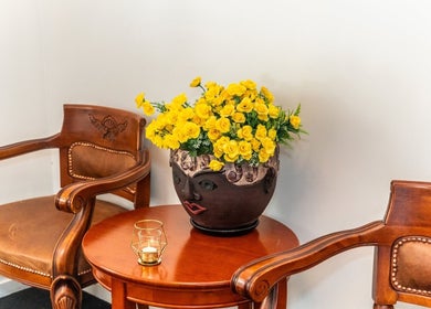 Elegant seating area at Siam Spa - Therapeutic Massage & Wellness Morningside, Morningside, Queensland, AU.