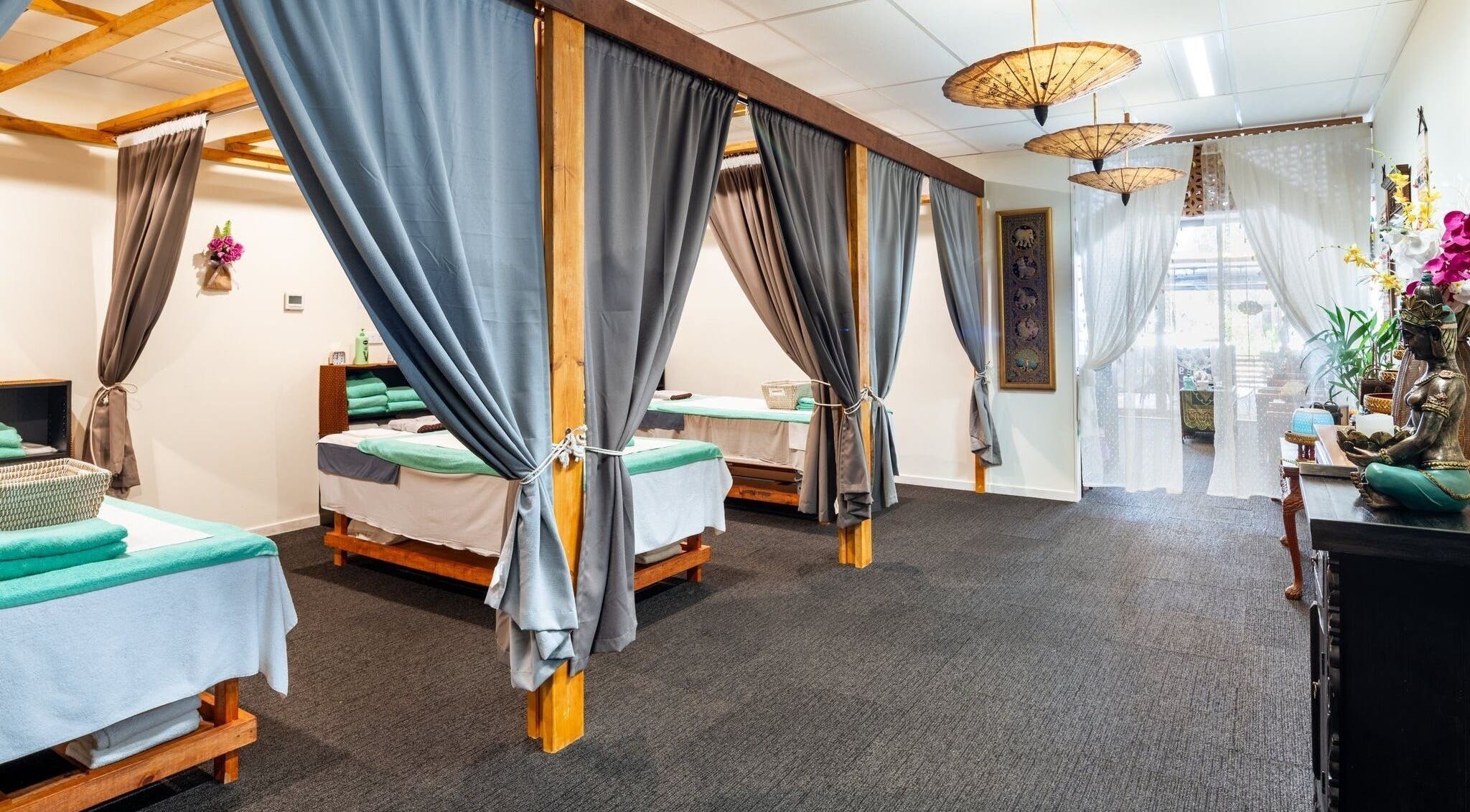 Elegant massage rooms at Siam Spa – Therapeutic Massage & Wellness Bulimba, Bulimba, Queensland, AU.