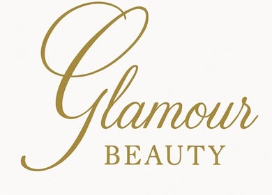 Elegant Glamour Beauty Boutique logo in gold, Thornhill Park, VIC, AU.