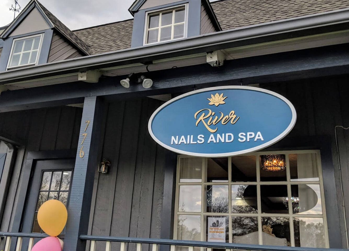 Front view of My River Nails and Spa LLC in Great Falls, Virginia, US, featuring its elegant entrance.