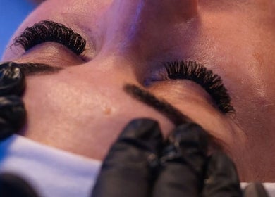 Close-up of a facial treatment at Ease Esthetics & Massage in Tulsa, Oklahoma, US.