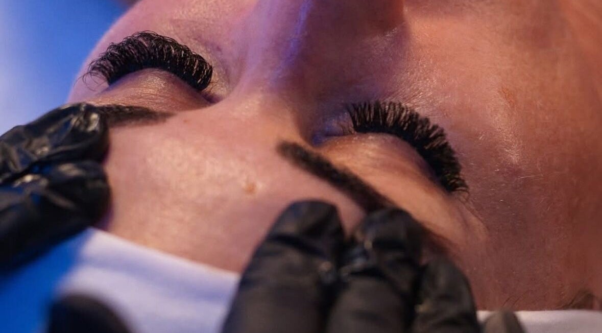 Facial treatment at Ease Esthetics & Massage, Tulsa, Oklahoma, US, showcasing relaxing eye care.
