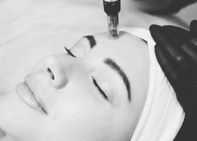 Close-up of facial treatment at Beauty at No.5, Burton, England, GB, highlighting relaxed wellness.