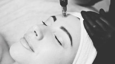 Close-up of facial treatment at Beauty at No.5, Burton, England, GB, highlighting relaxed wellness.