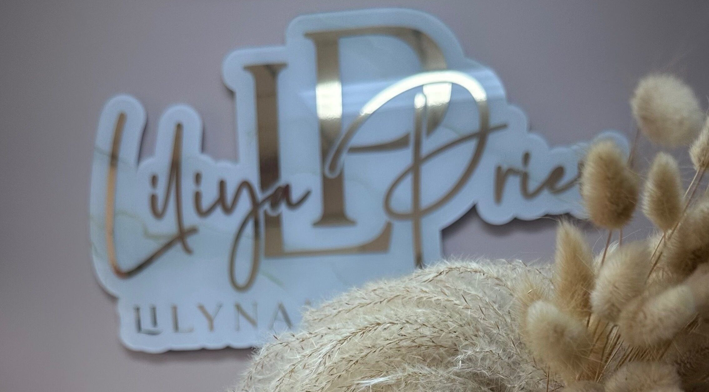 Elegant decor at Lilynailsmaster Forest Hills, New York, New York, US with soft, natural elements.