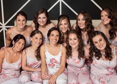 Bridal party experience at Salon Posh & DeCara Makeup, Mamaroneck, New York, US.