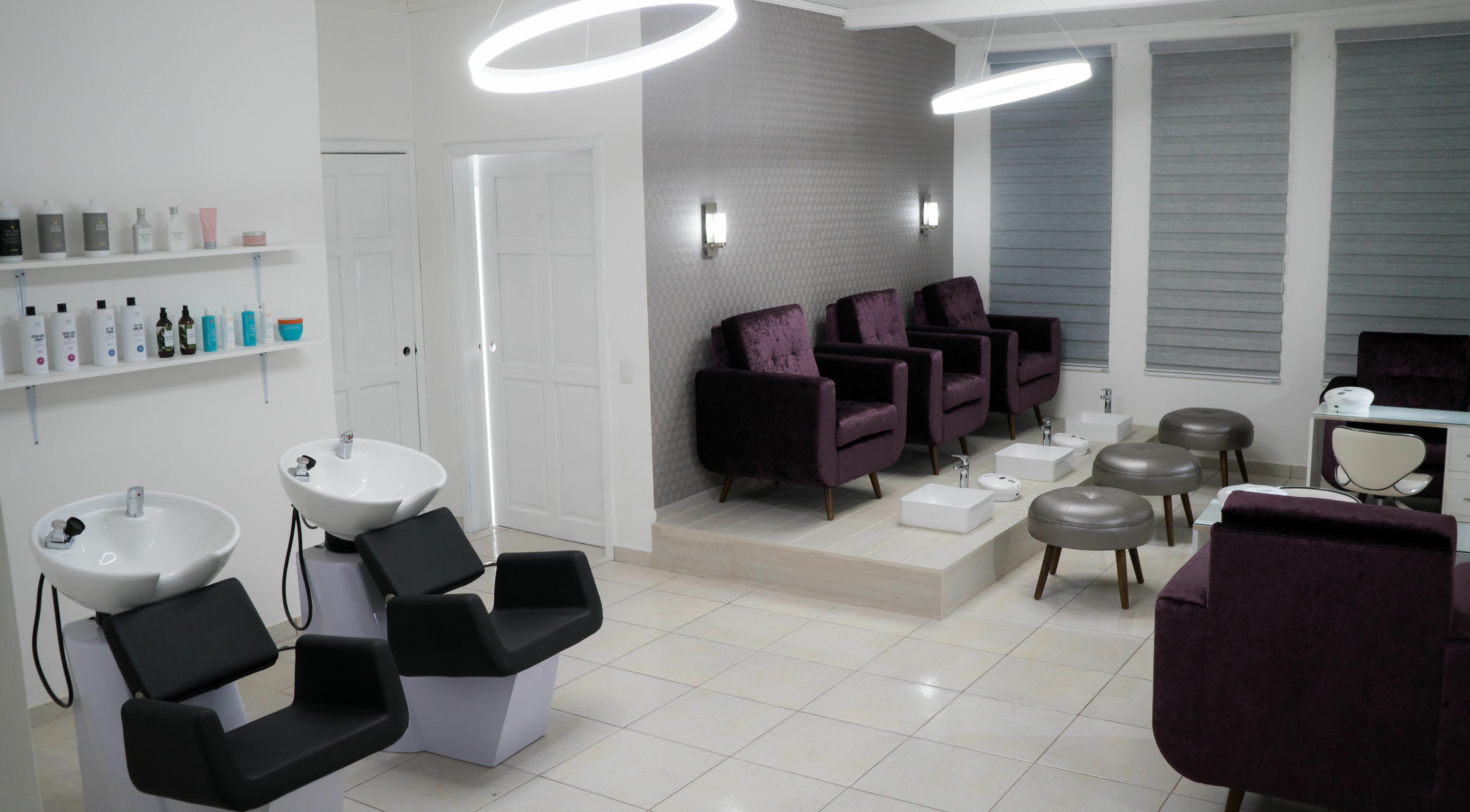 Luxurious beauty salon interior at Villa D'Incanto S.A., San Pedro Sula, Cortés Department, HN.