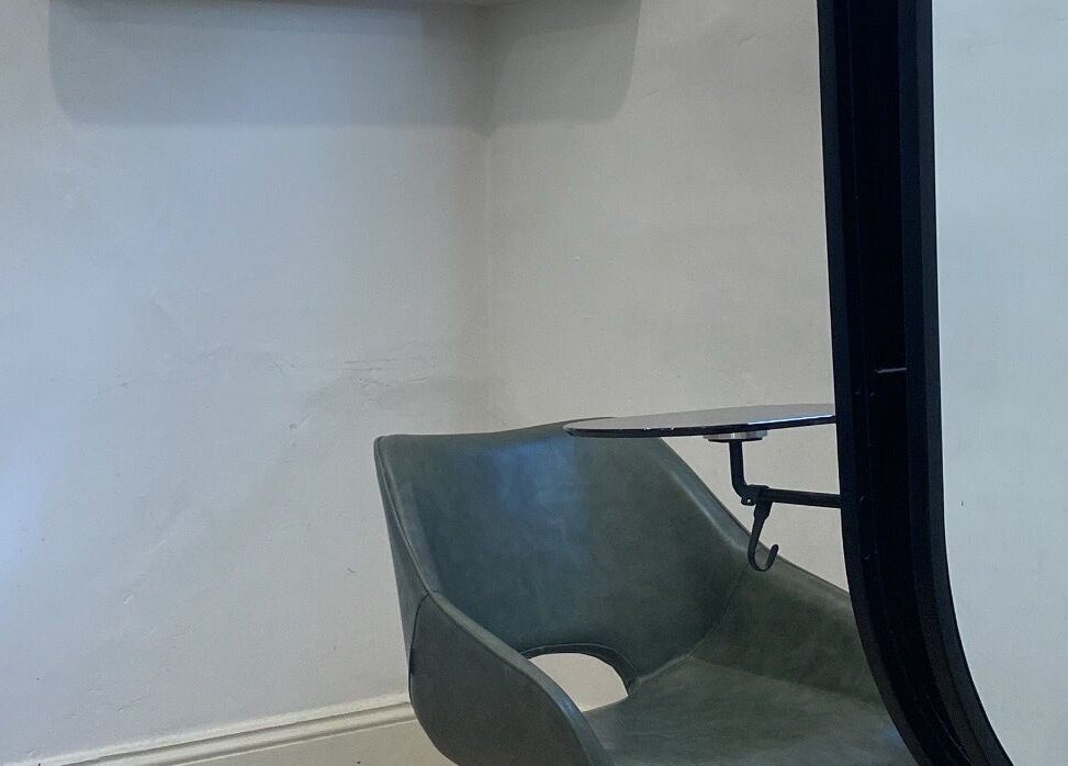 Cozy seating area at Hair by Bree, Camden, New South Wales, AU with modern decor.