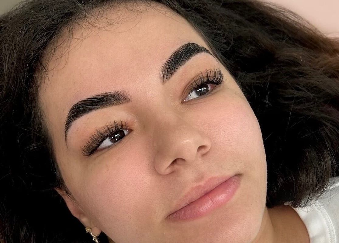 Close-up of lush lashes at So-Phine Lashes in Capalaba, Queensland, AU enhancing natural beauty.