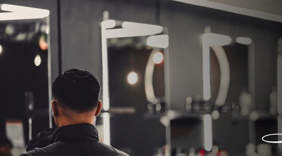 Modern salon interior at Prep Beauty Lounge in Paarl, Western Cape, ZA with elegant mirrors and ambient lighting.