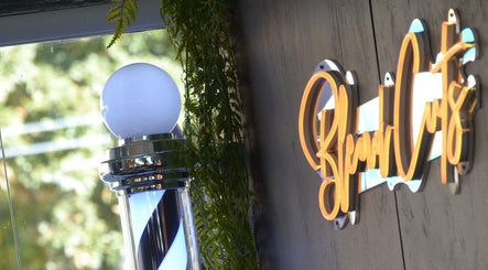 Illuminated sign and decor at Prep Beauty Lounge, Paarl, Western Cape, ZA.