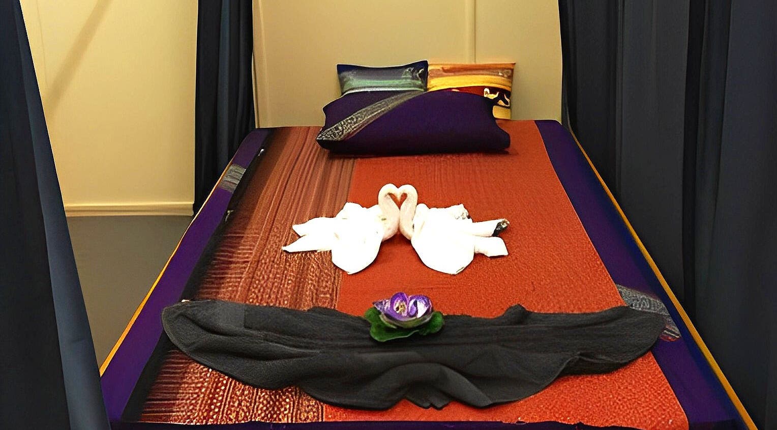 Tranquil massage bed setup at Lotus Thai Massage Warwick, QLD, Warwick, Queensland, AU.