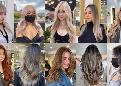 Diverse hairstyles showcased at HAIIER SALON - Freelance in New York, New York, US.