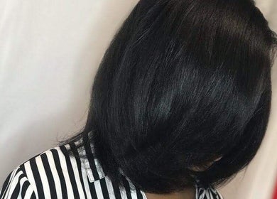 Stylish bob haircut at Beautiful Touch by Tiffany Hair Salon, Shelby Township, Michigan, US.