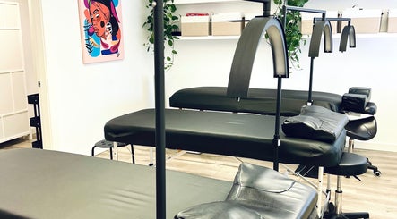 Lash stations at The Look Lash Studio in North Vancouver, British Columbia, CA, ready for clients.
