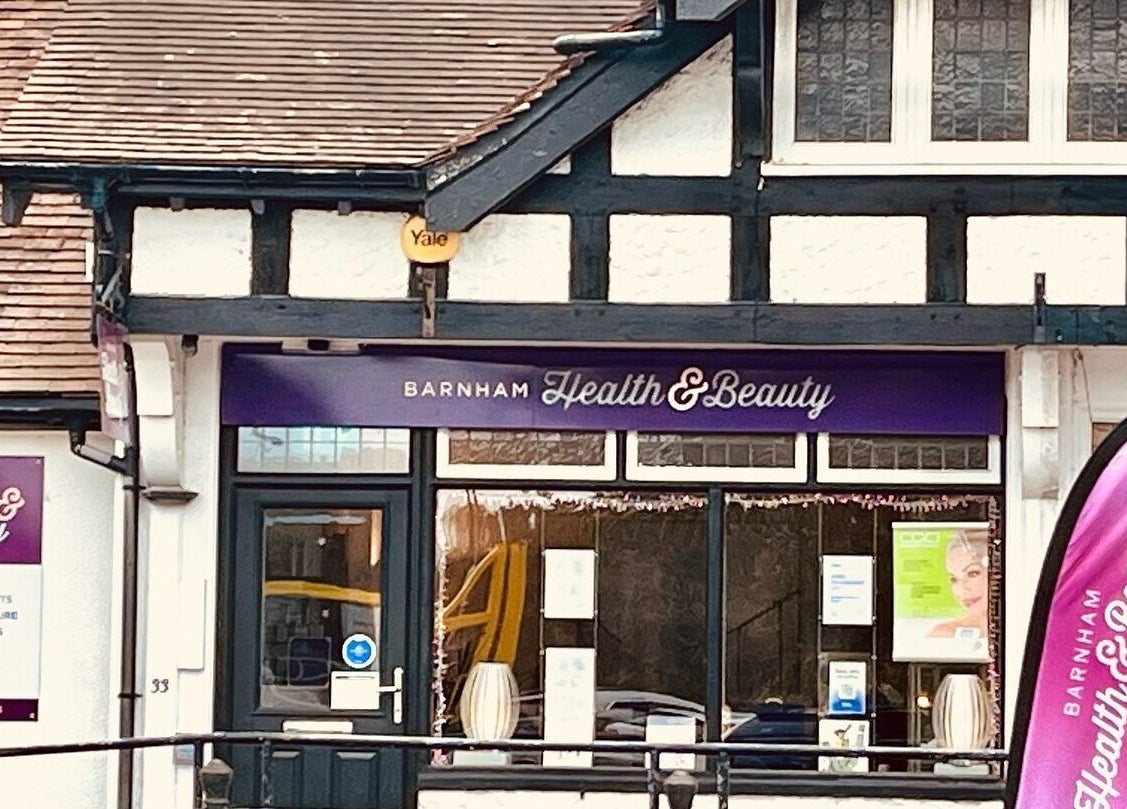 Front view of Barnham Health and Beauty in Barnham, England, GB, showcasing its welcoming exterior.