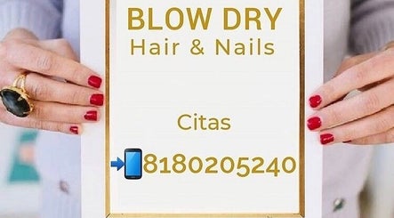 Blow Dry Hair and Nails