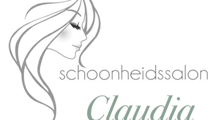 Logo van Schoonheidssalon Claudia in Zandvoort, Noord-holland, NL met gestileerd gezicht.