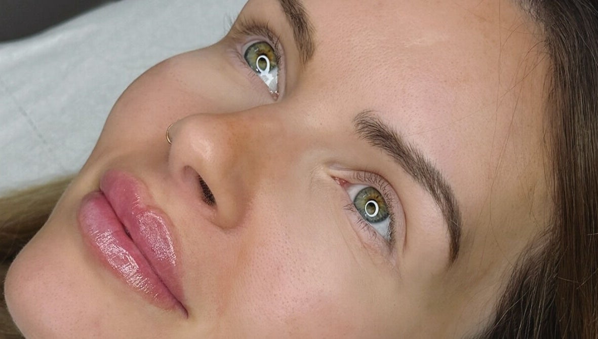 Close-up of a woman with radiant skin at Studio Twenty2, Heddon-on-the-Wall, England, GB.