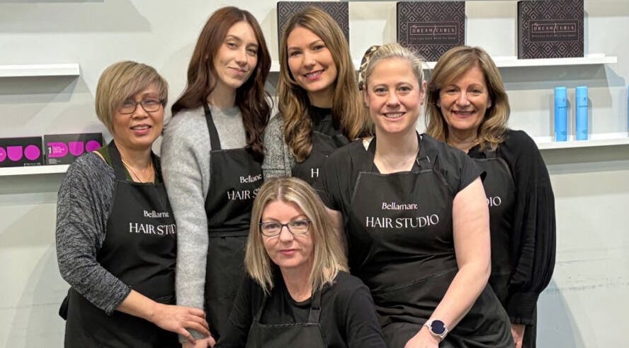 Friendly stylist team at Bellamane Hair Studio in Melbourne, Victoria, AU, showcasing expert hair care.