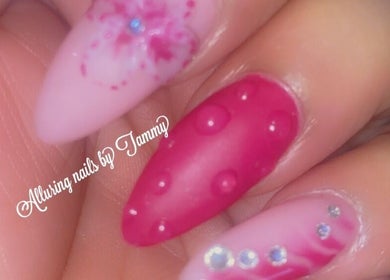 Elegant nail art at Alluring Nails by Tammy, New Providence, BS.