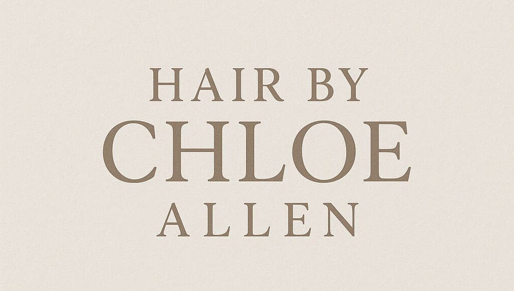 Chloe Allen Hair logo in Andover, England, GB featuring elegant serif text.
