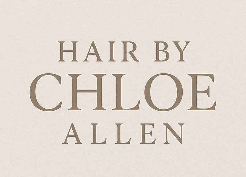 Chloe Allen Hair logo in Andover, England, GB featuring elegant serif text.