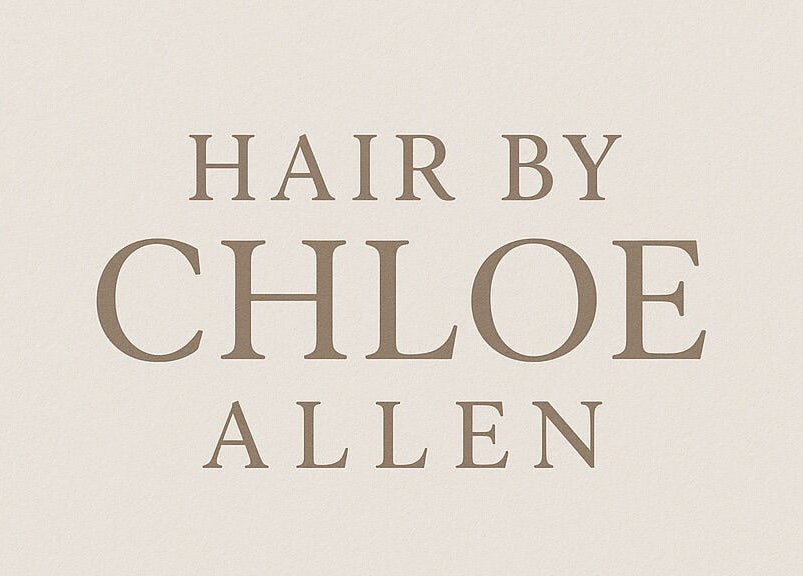 Chloe Allen Hair logo in Andover, England, GB featuring elegant serif text.