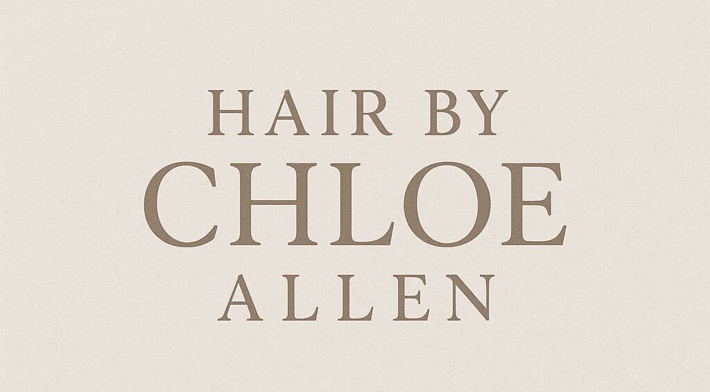 Chloe Allen Hair logo in Andover, England, GB featuring elegant serif text.