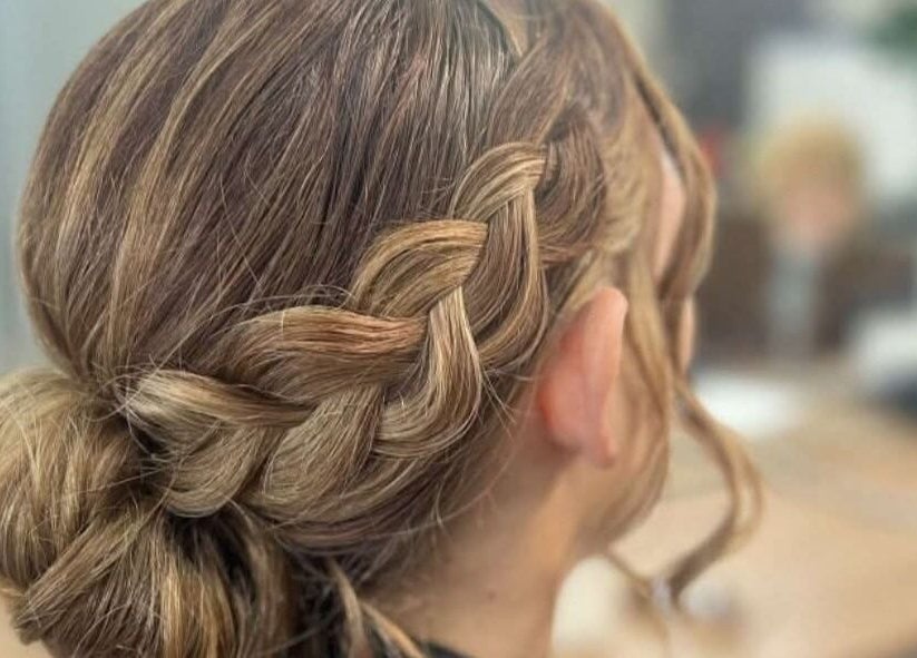 Intricate braided hairstyle at Lincoln Hair Shack, Port Lincoln, South Australia, AU