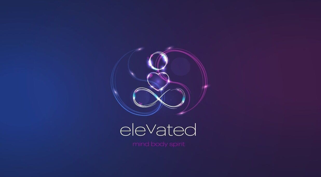 Stylized logo of Elevated Therapies, Coventry, England, GB, with abstract shapes symbolizing mind, body, spirit.
