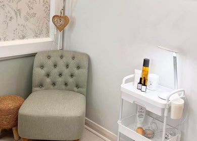 Elegant corner at Kate Matthews Master Nail Artist in Weymouth, England, GB showcasing beauty essentials.
