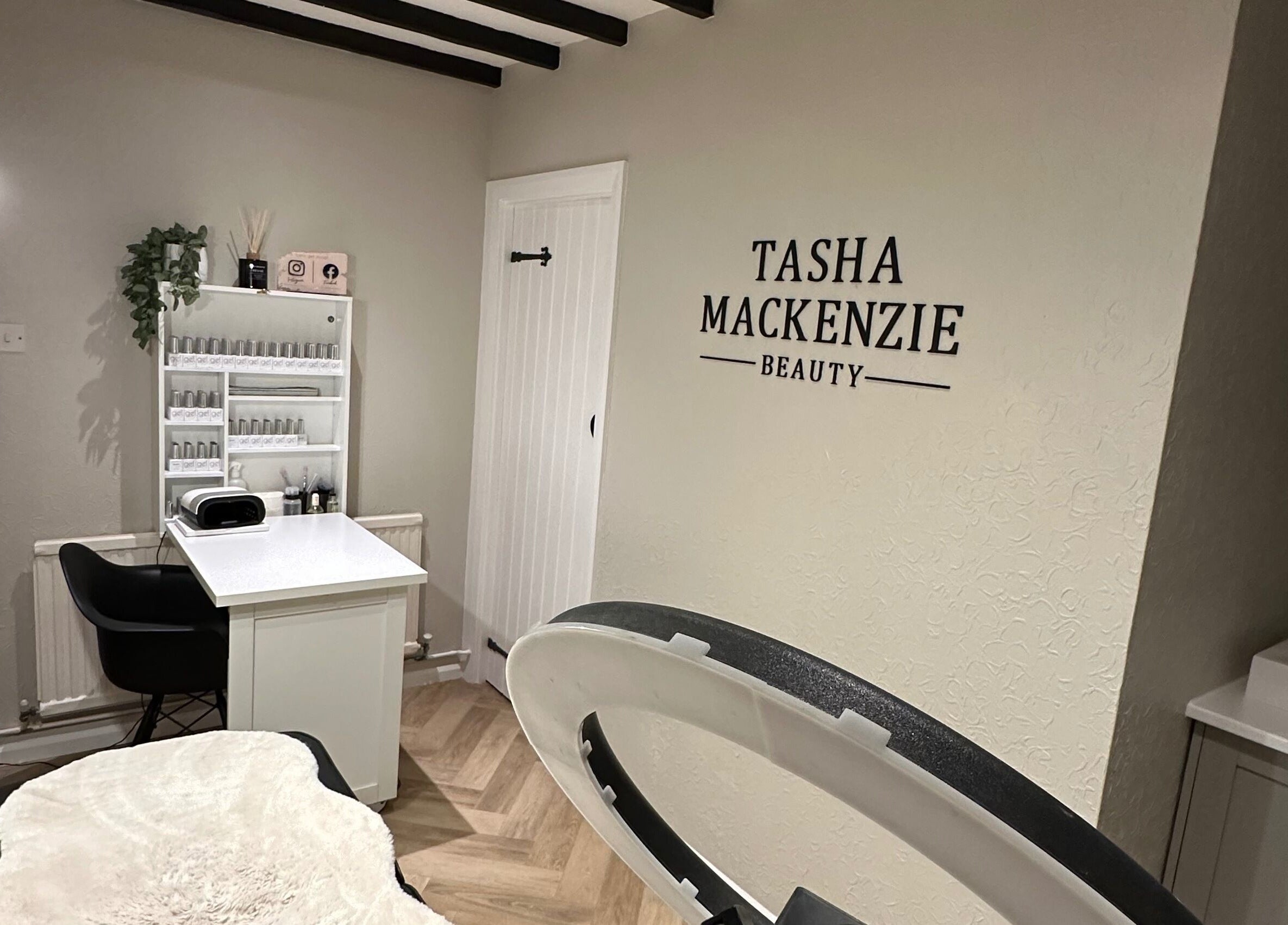 Elegant beauty studio at Tasha Mackenzie - BEAUTY, Conwy, Wales, GB, showcasing a chic and modern interior.