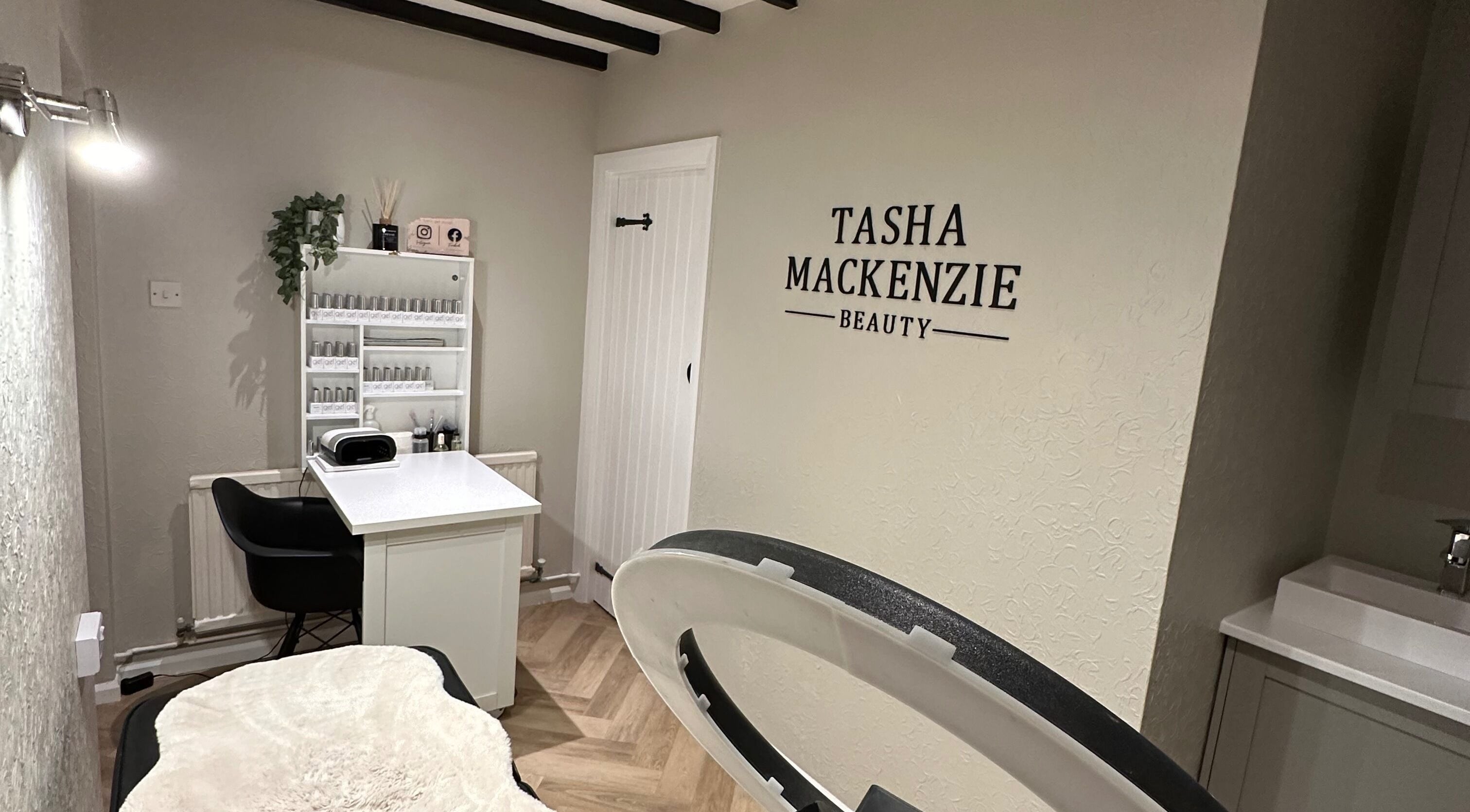 Elegant beauty studio at Tasha Mackenzie - BEAUTY, Conwy, Wales, GB, showcasing a chic and modern interior.
