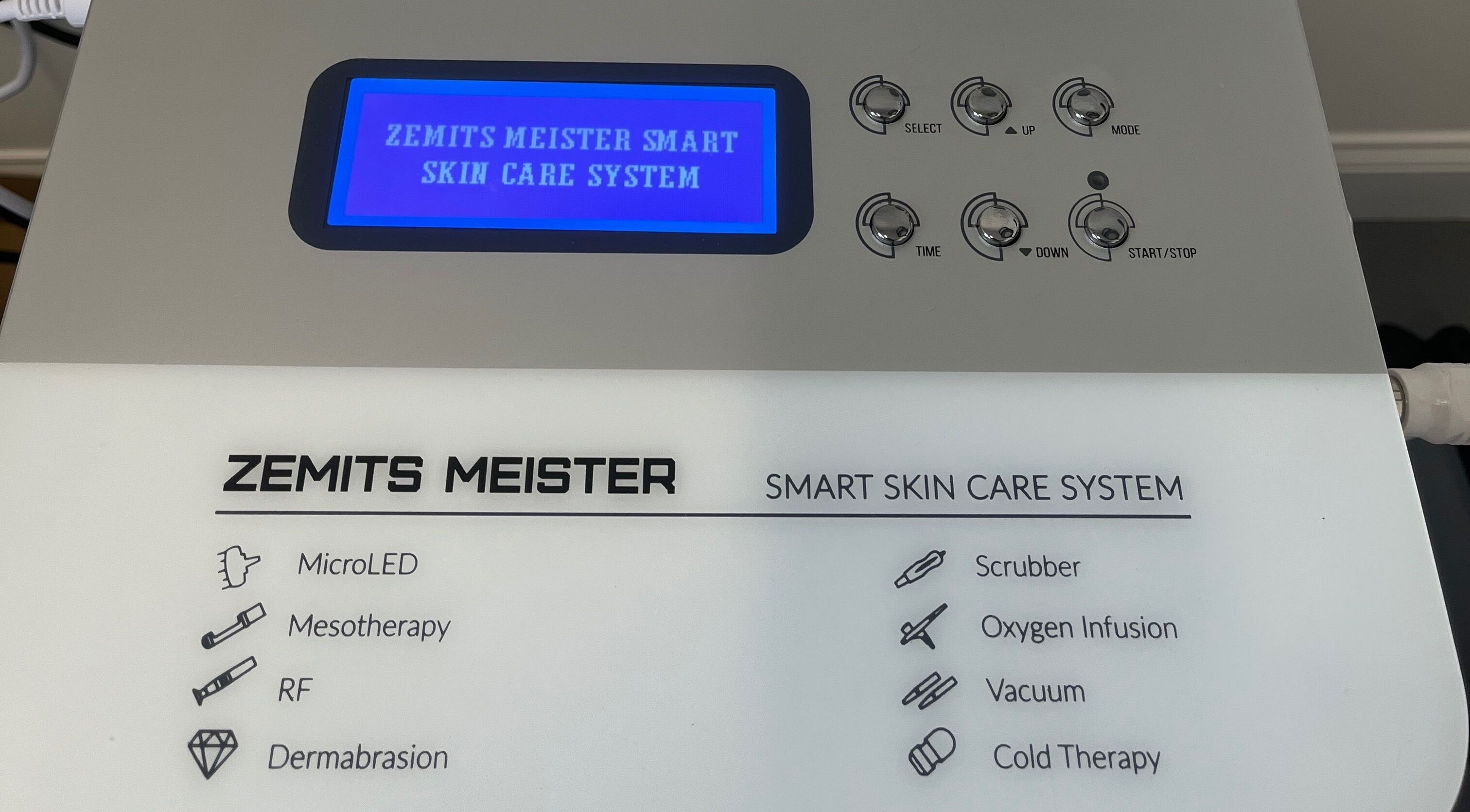 Zemits Meister device at Bronx Moon Esthetics, Bronx, New York, US for advanced skincare treatments.