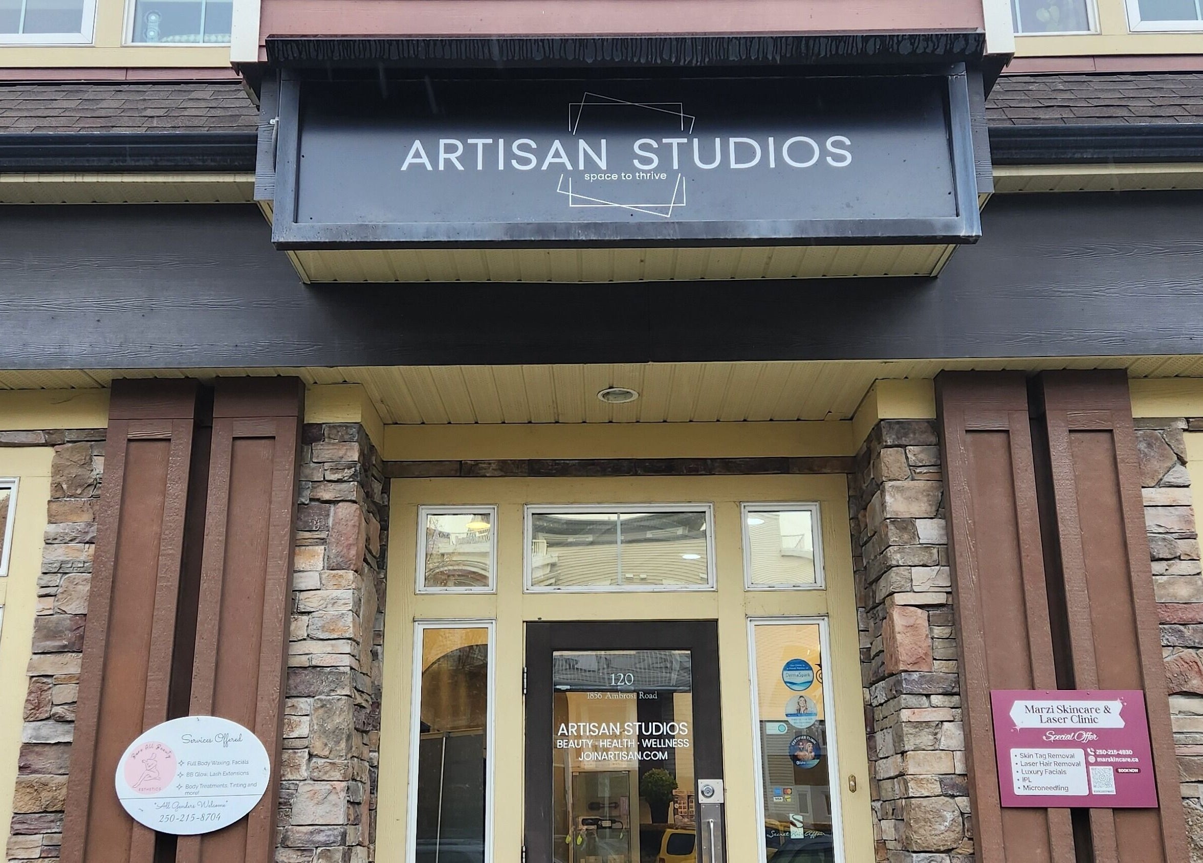 Entrance of Artisan Studios at Inspirado Designs, Kelowna, British Columbia, CA.