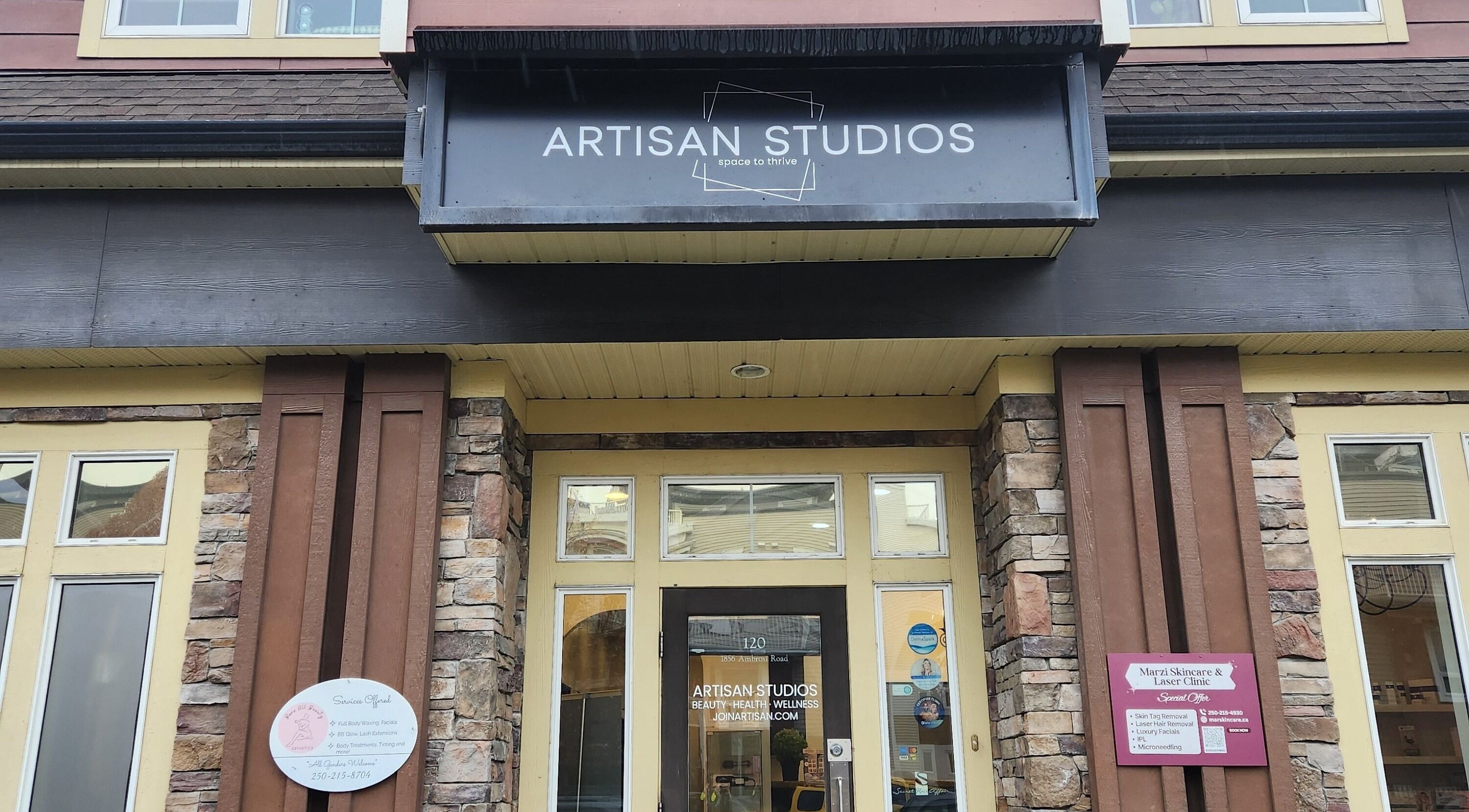 Entrance of Artisan Studios at Inspirado Designs, Kelowna, British Columbia, CA.