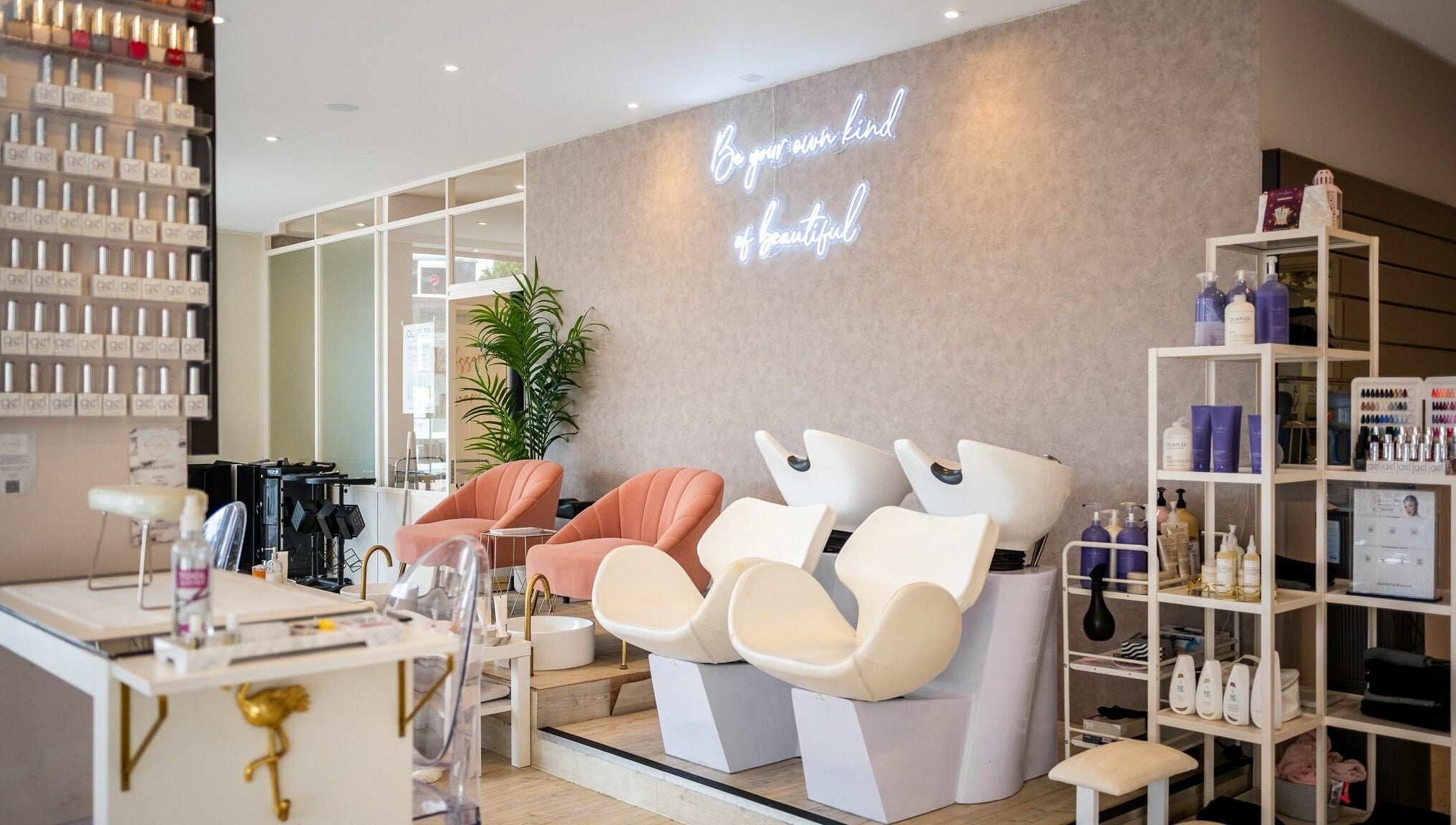 Luxurious interior of Pamper Parties - Bella Rose in West Wickham, England, GB with elegant salon setup.