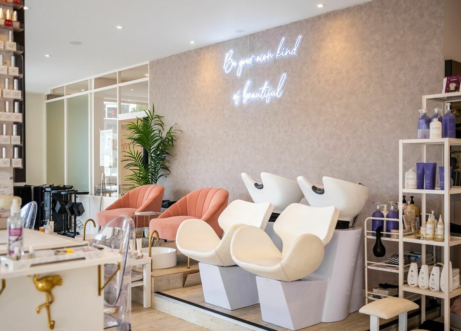 Luxurious interior of Pamper Parties - Bella Rose in West Wickham, England, GB with elegant salon setup.